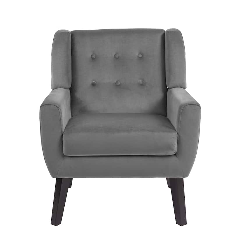 Modern Accent Chair Velvet Armchair - 28.9"W x 35.1"H x 29.5"D