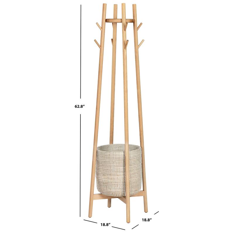 SAFAVIEH Couture Collection Abellina 63" Coat Rack - 19" W x 19" D x 63" H