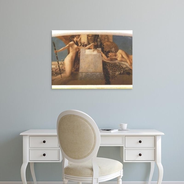 Easy Art Prints Gustav Klimt's 'Altar of Dionysus' Premium Canvas Art