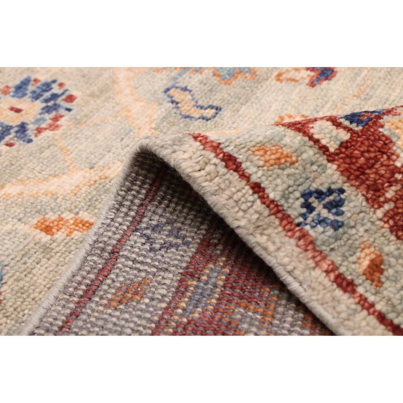 ECARPETGALLERY Hand-knotted Jules Serapi Grey Wool Rug - 8'0 x 9'10