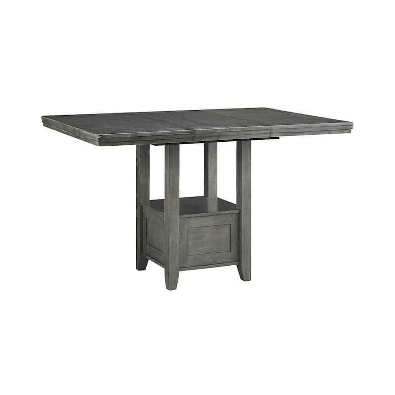 Hallanden Rustic Gray Rectangular Dining Room Counter Height Extension Table - 43"W x 60"D x 36"H