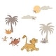 preview thumbnail 1 of 2, Lambs & Ivy Disney Baby Lion King Safari Mural-Like Wall Decals/Stickers