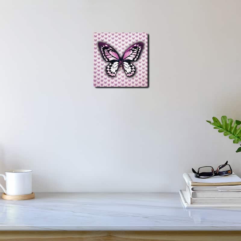 Matashi 5D Multi-Dimensional Wall Art - Custom Made 5D Purple Butterfly Wall Art Print