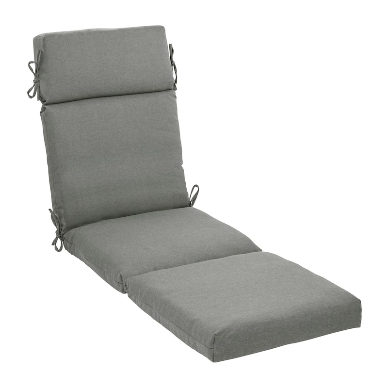 ARDEN Oceantex Outdoor Chaise Lounge Cushion 72 x 21 - 21 W x 72 D in. - Pebble Gray