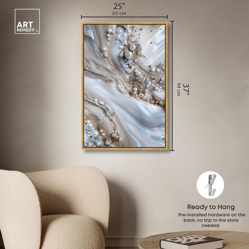 Effervescent Earth Canvas by Art Remedy