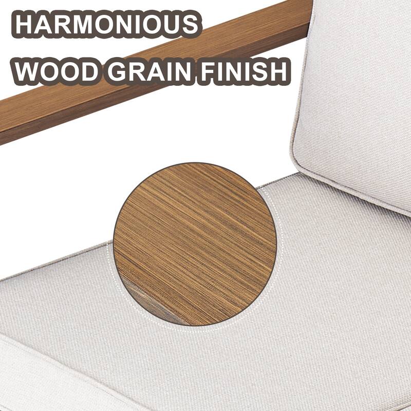 Meyreso Wicker Outdoor Patio Fire Pit Set with Swivel Gliders & 4.5" Olefin Cushions