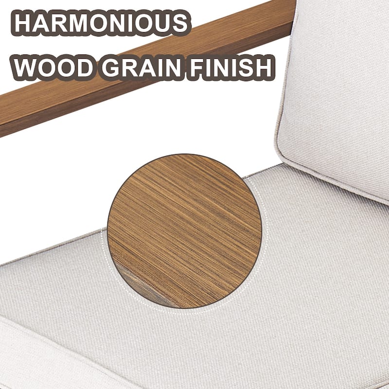 Meyreso Wicker Outdoor Patio Fire Pit Set with Swivel Gliders and 4.5-Inch Olefin Cushions