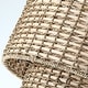 preview thumbnail 11 of 11, Lennie 20 in. 4-Light Rattan Tiered Drum Chandelier Light with Black Canopy - 20 in. W - 20 in. W