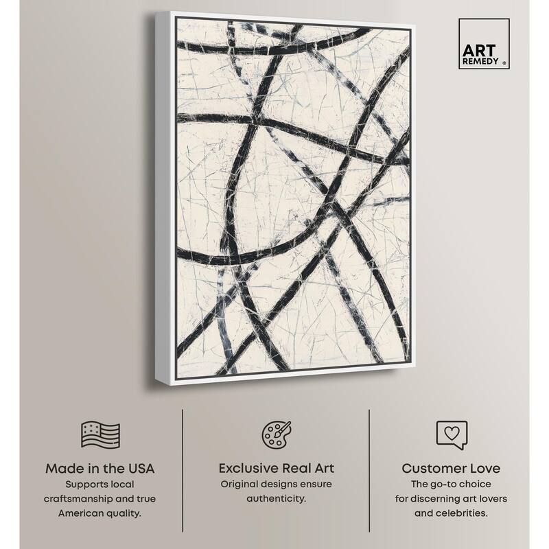 Intersecting Lines II Canvas by Art Remedy