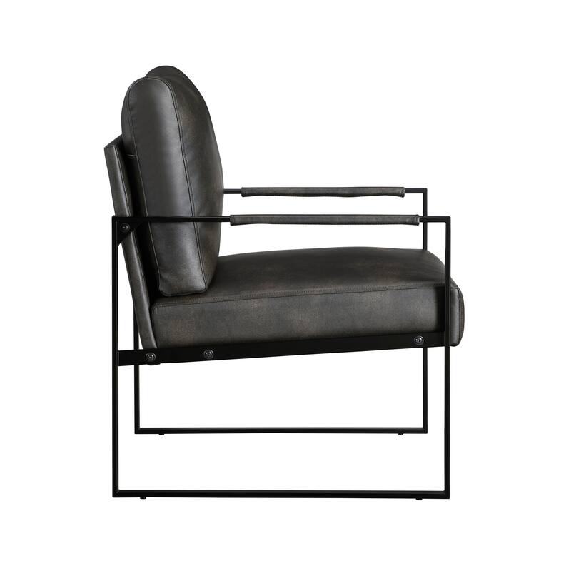Talbot Faux Leather Accent Chair