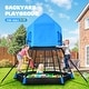 preview thumbnail 1 of 3, Jungle Gym with Platform and Tent, Climbing Dome Toys for Kids - N/A