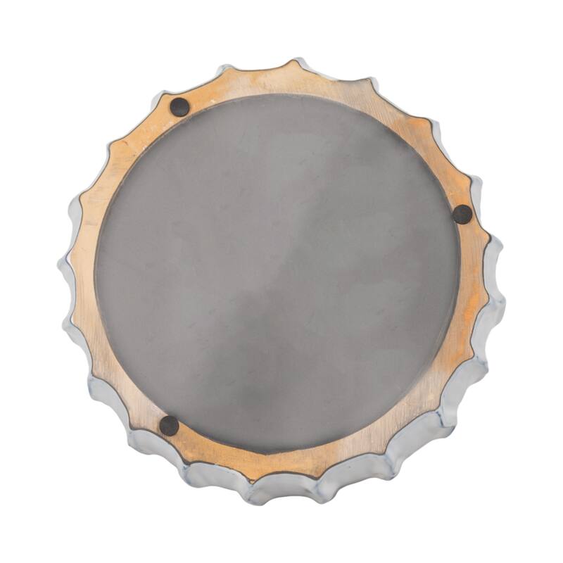 Coastal Ceramic Sea Urchin Decorative Bowl - 11", White & Blue - 11.0"