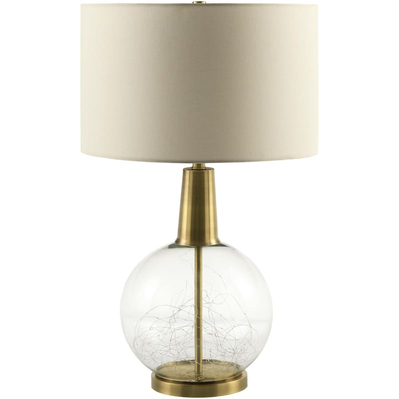 Livabliss Mittag Global Accent Table Lamp - 30"H x 17"W x 17"D - Brass