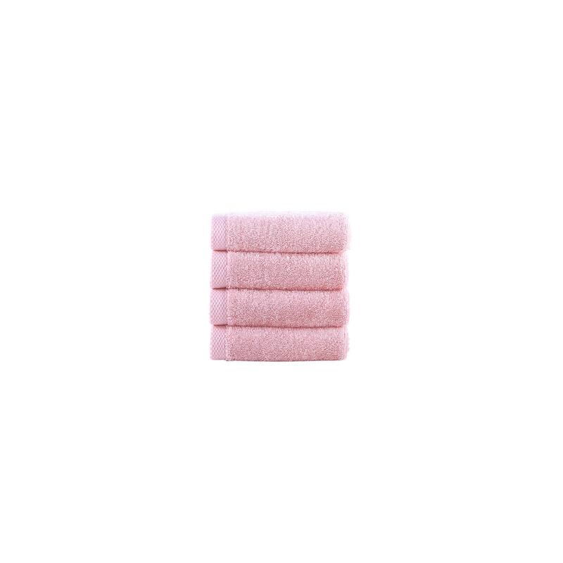Brooks Brothers Solid Signature 4 pcs Wash Towels - Pink
