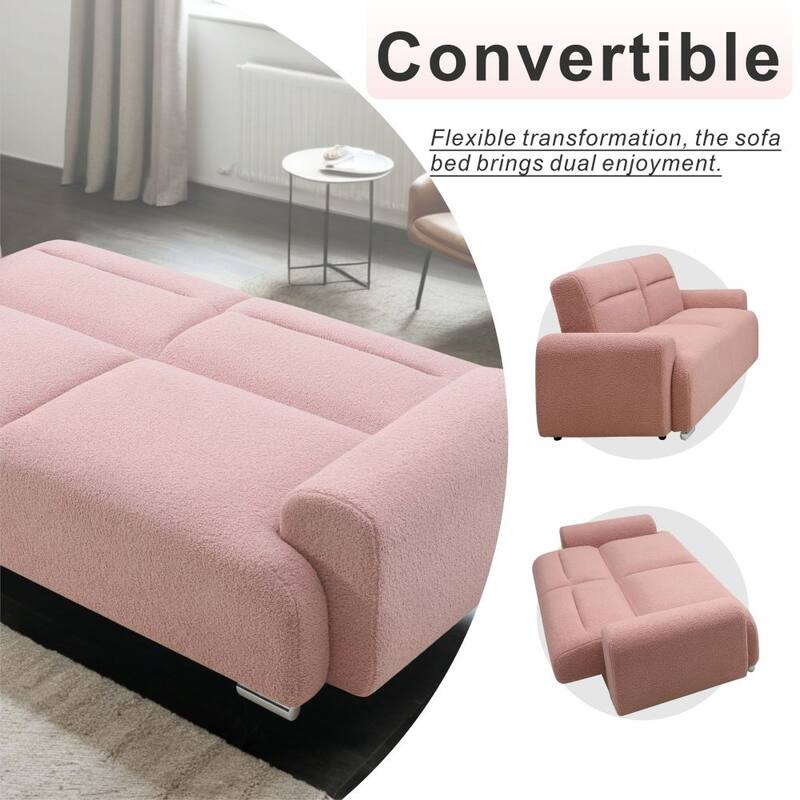 Modern 3 seater Teddy Convertible Living Room Sofa