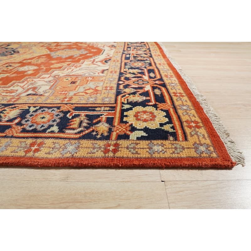 Hand-Knotted Wool/Silk Rug, 8' x 10', Ivory Area Rug, Elegant Soft Texture for Contemporary Interiors - L