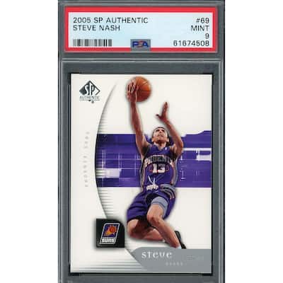 Steve Nash 2005 Upper Deck SP Authentic Basketball Card #69 Graded PSA 9 - 8'6" x 11'6"