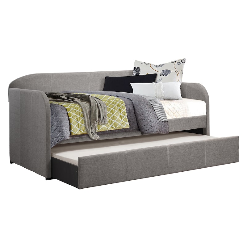 Camoin Upholstered Daybed with Trundle - Grey