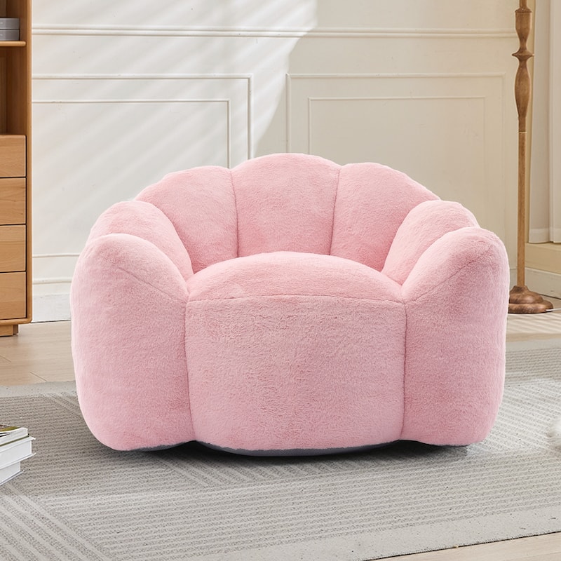 Adult Bean Bag Sofa with Pull Ring can be Easily Moved Suitable for Various Environments Such as Living Room, Bedroom, etc. - Pink