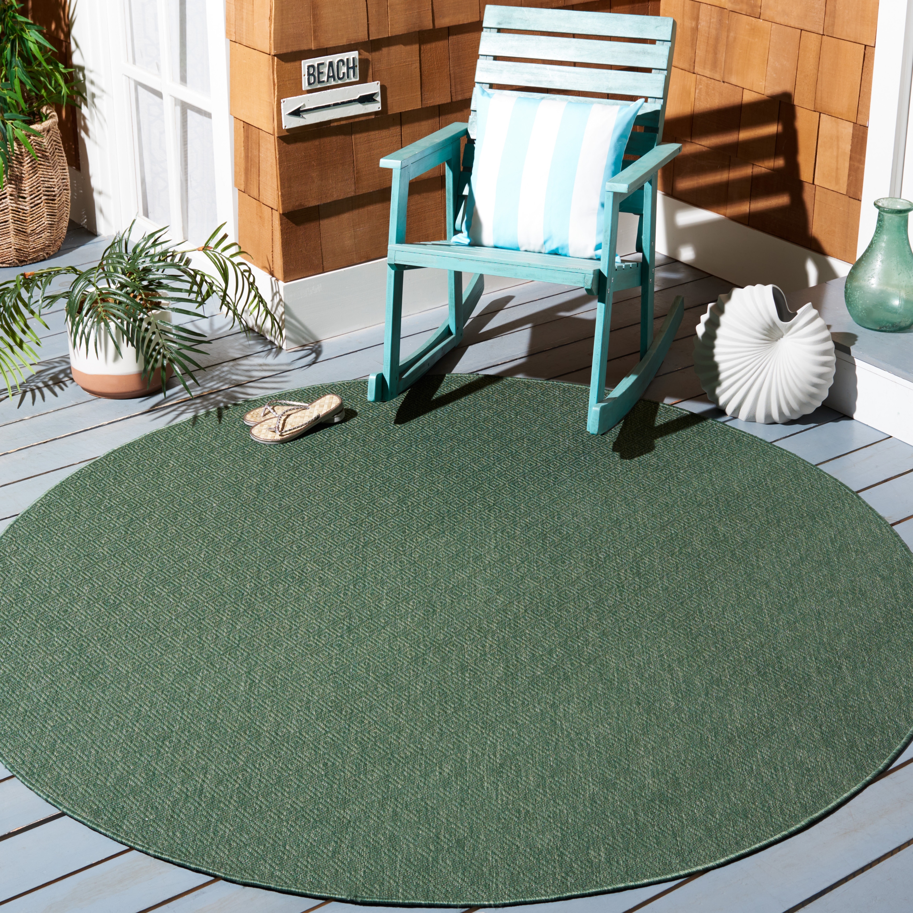 SAFAVIEH Courtyard Oivor Indoor/Outdoor Patio Rug