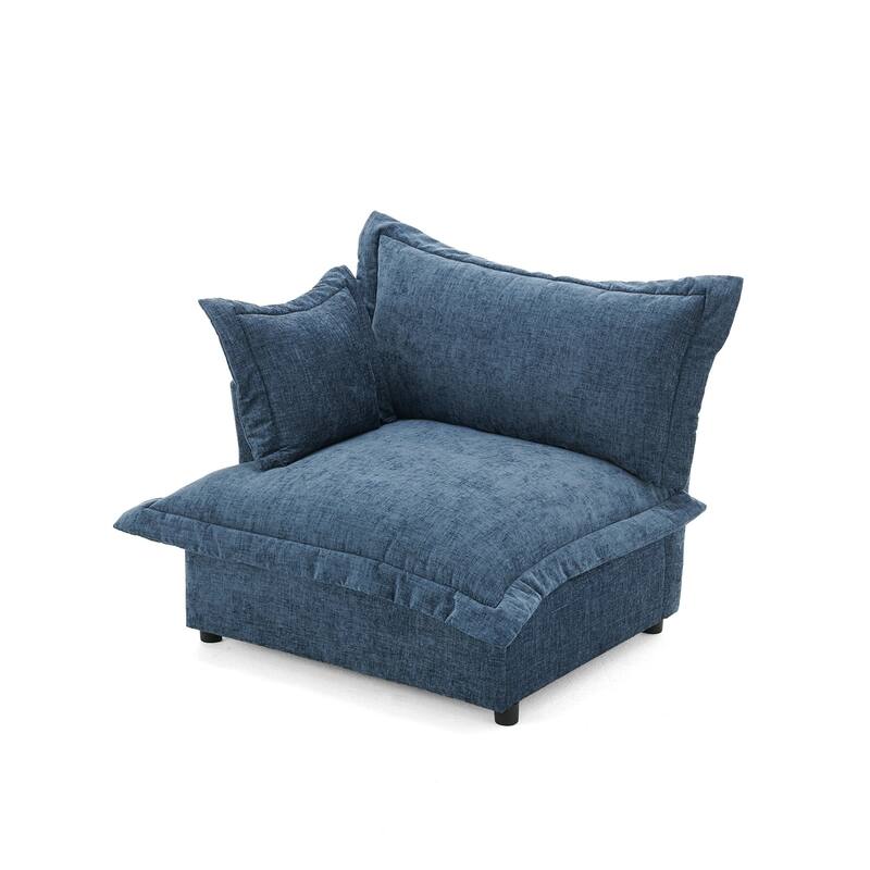 Upholstered Chenille Arm Club Chair Cloud corner cahir