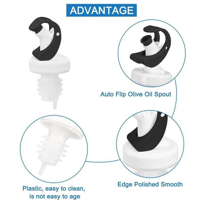 6Pcs Olive Oil Dispenser Spout for Olive Oil, Vinegar