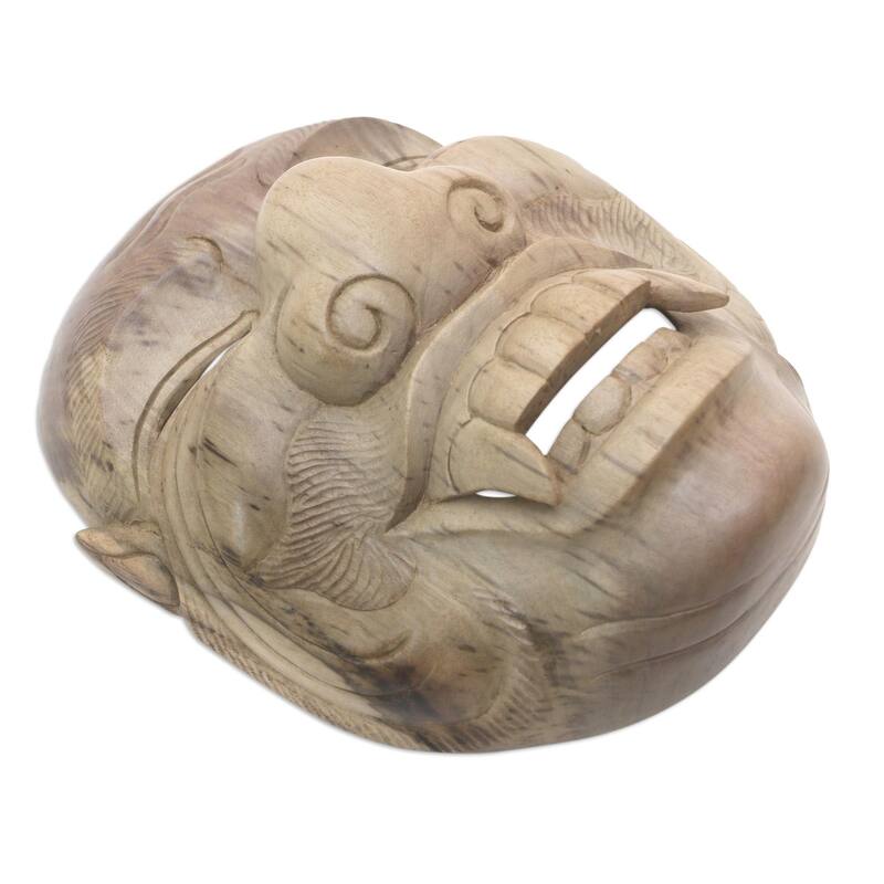 Novica Handmade Sidakarya Wood Mask
