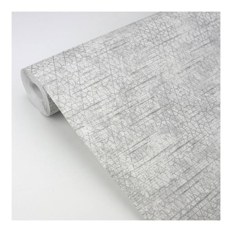 Advantage Elias Light Grey Gridline Wallpaper - 20.9 x 396 x 0.025