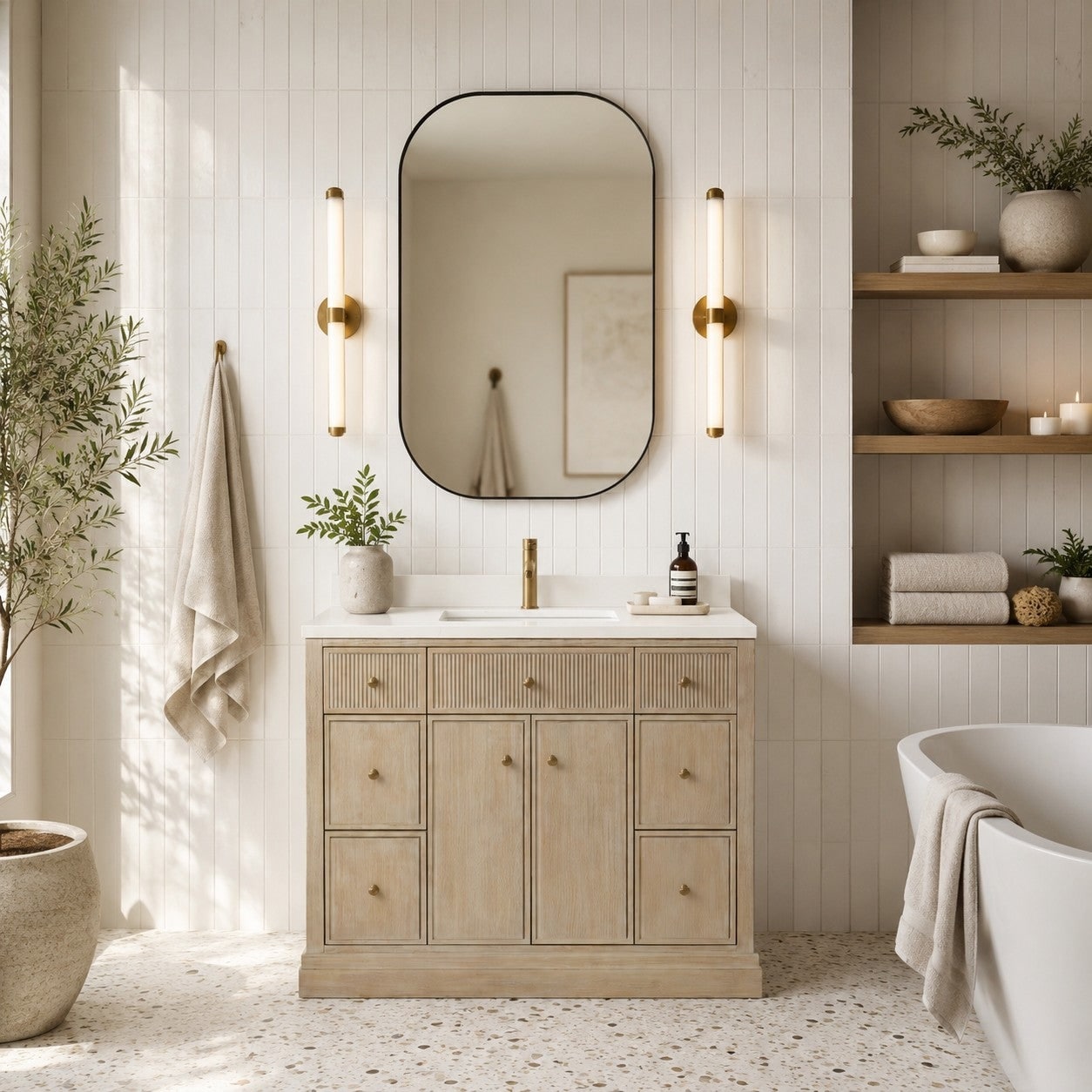 Ari Bath Redondo 42" Bathroom Vanity Ash Oak - 42