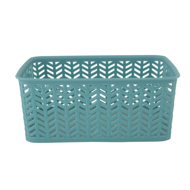 Simplify 3 Pack Small Herringbone Storage Basket