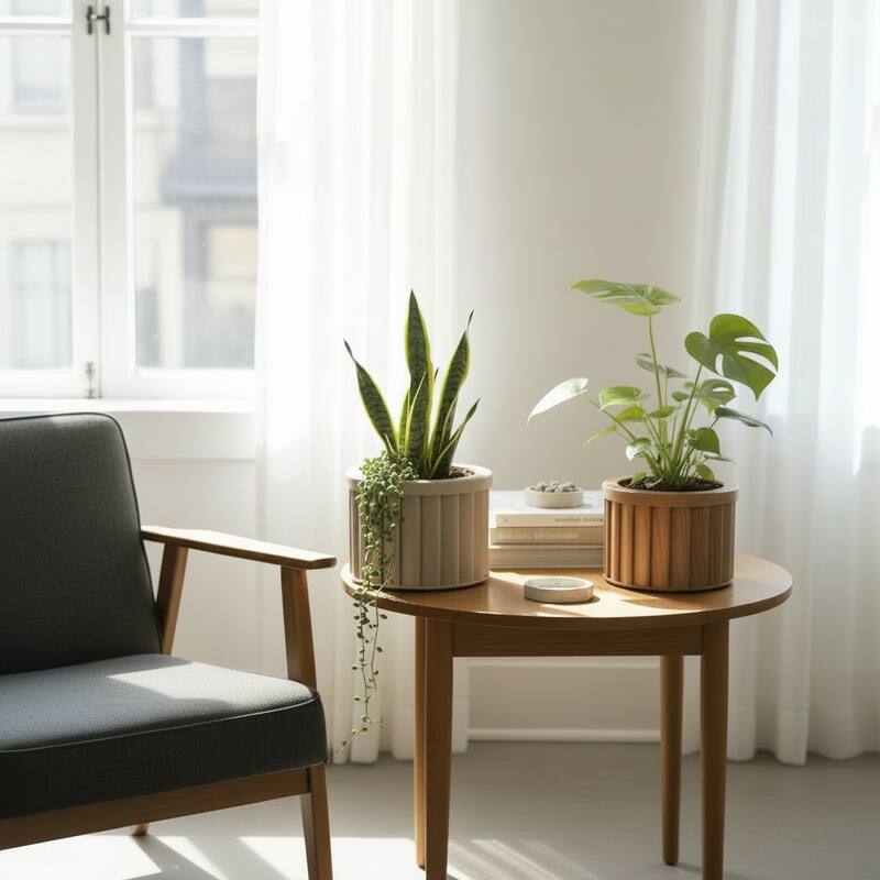 Round Strata Planter