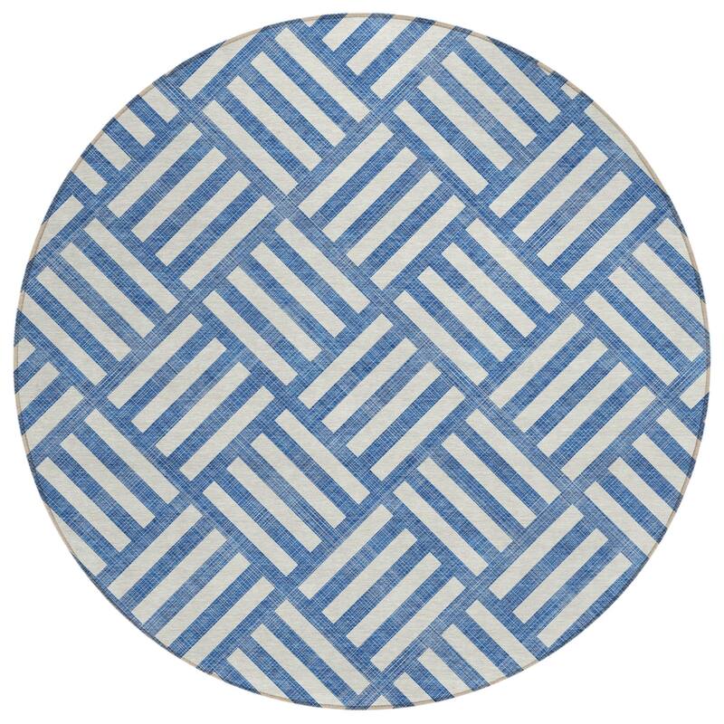 HomeRoots Geometric Transitional Rectangle Outdoor Rug