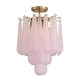 preview thumbnail 1 of 9, Crystorama Lighting Group OLL-6004_CEILING Ollie 4 Light 14" Wide Aged Brass / Blush