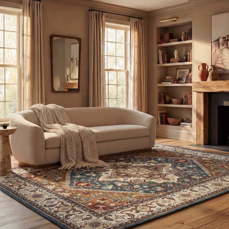 SAFAVIEH Handmade Heritage Carrol Traditional Oriental Wool Rug