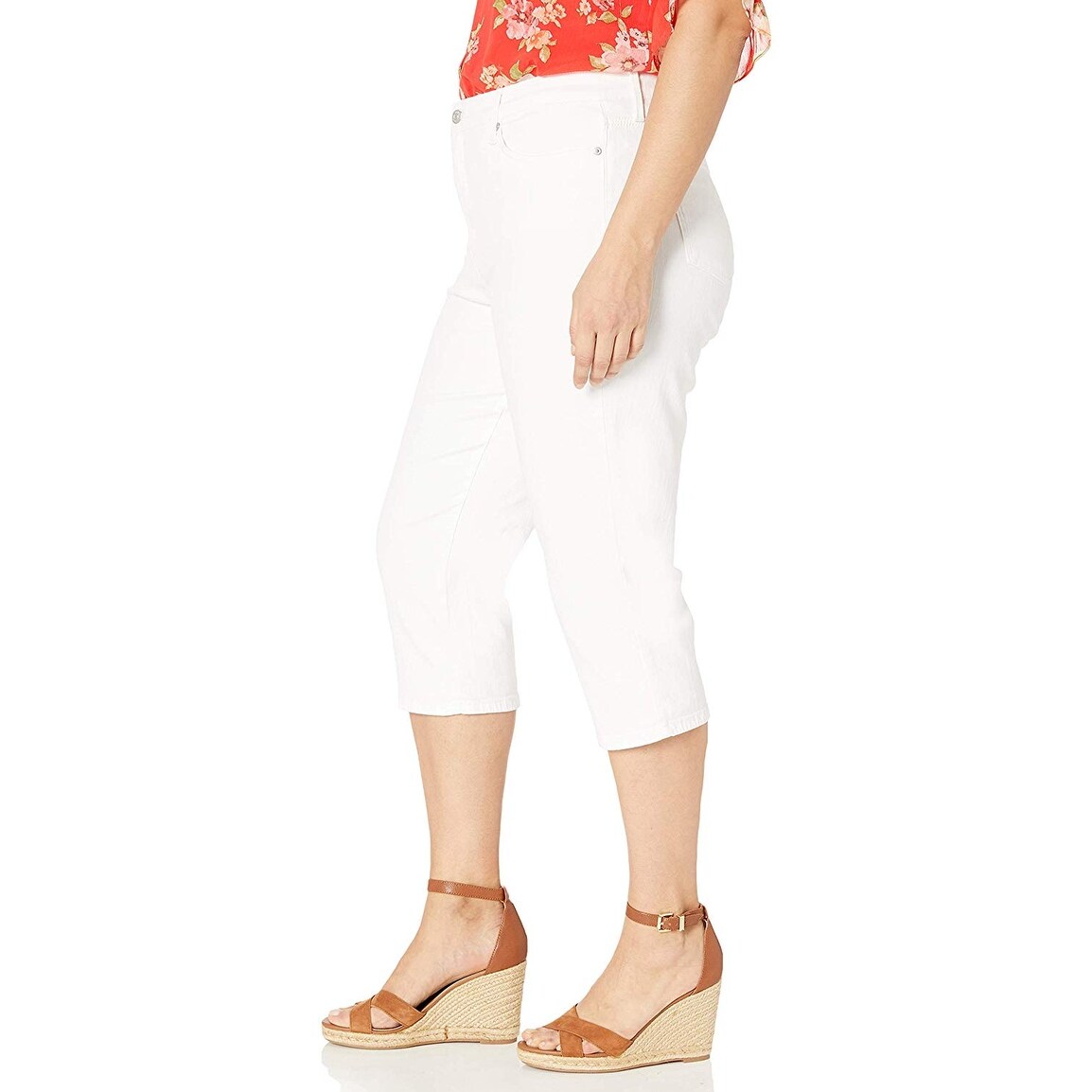 Gloria Vanderbilt Womens Rail Straight Capri