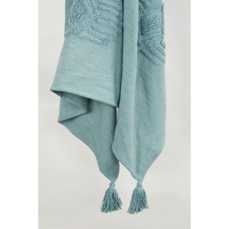 Rizzy Home Ikat Textured Cotton Throw