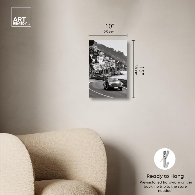 Drive through the Town Canvas by Art Remedy, Gallery Wrapped