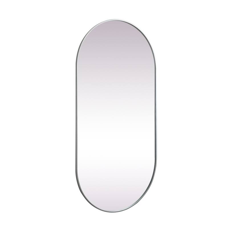 Indigo Home Metal Frame Oval Mirror 36x72 Inch