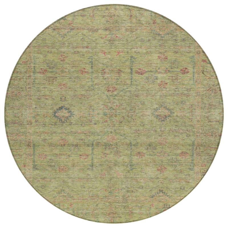 HomeRoots Floral Traditional Rectangle Outdoor Rug