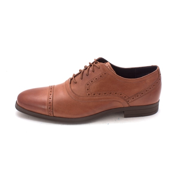 Cole Haan Mens Montgomery Balmoral Cap Toe Leather Lace Up, Woodbury, Size 8.5
