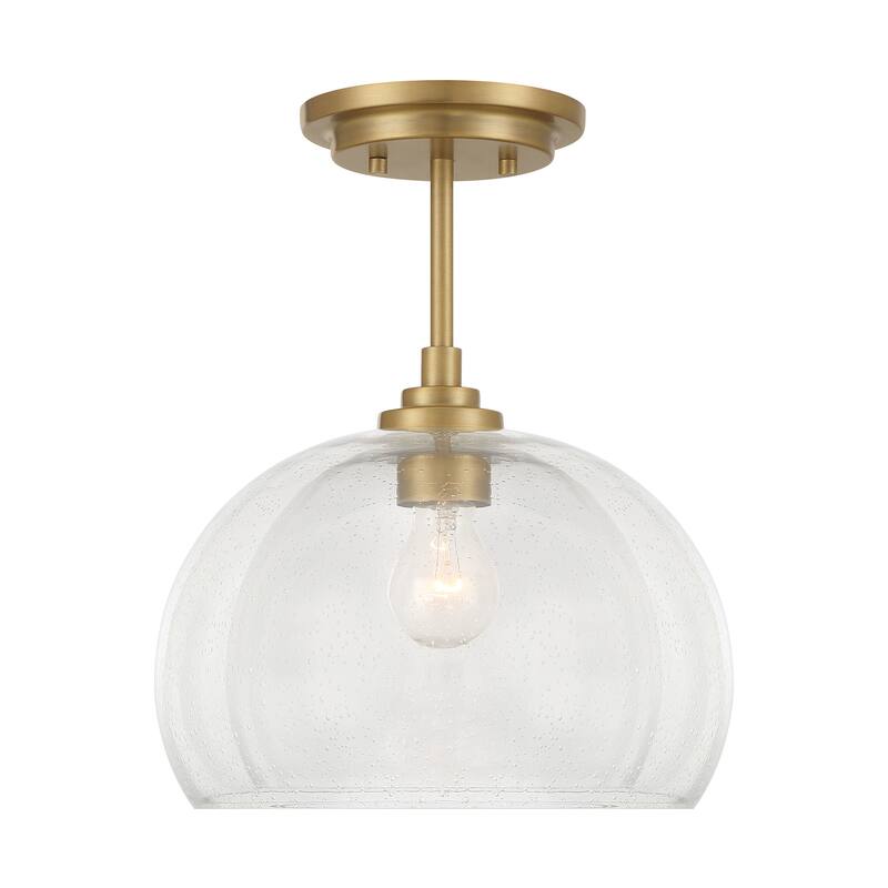Minka Lavery 2725 Glint 12" Wide Pendant / Converts to Semi-Flush