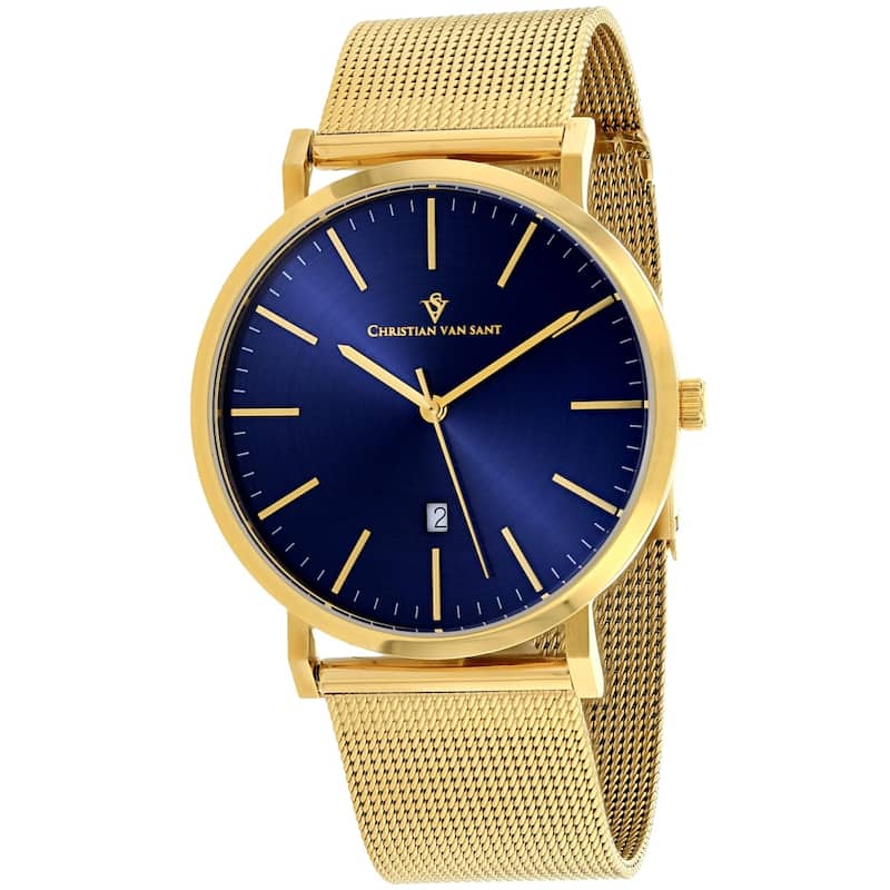 Christian Van Sant Men's Paradigm Blue Dial Watch - CV4324 - 6 (36)