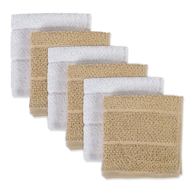DII Assorted Basic Chef Terry Dishcloth Sets (Set of 6)