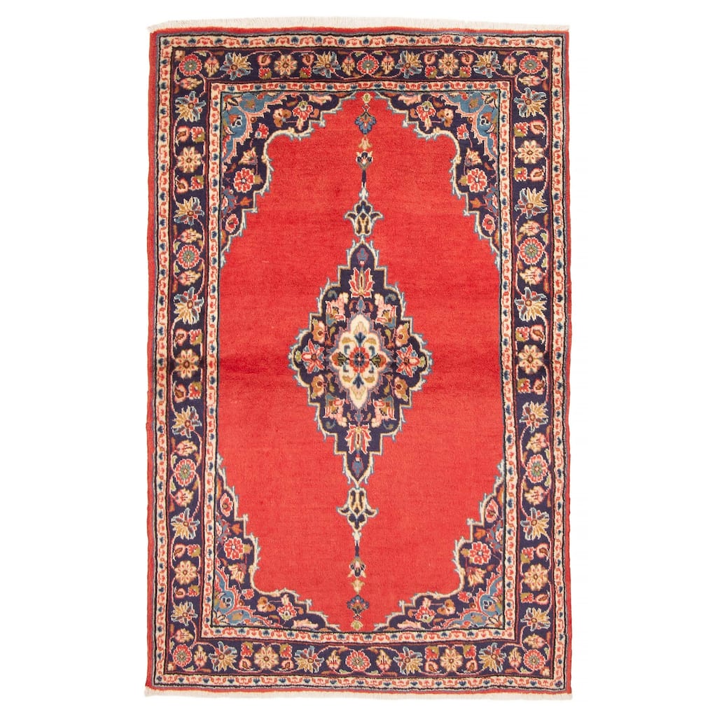 ECARPETGALLERY Hand-knotted Kayseri Vintage Copper Wool Rug - 3'7 x 5'7