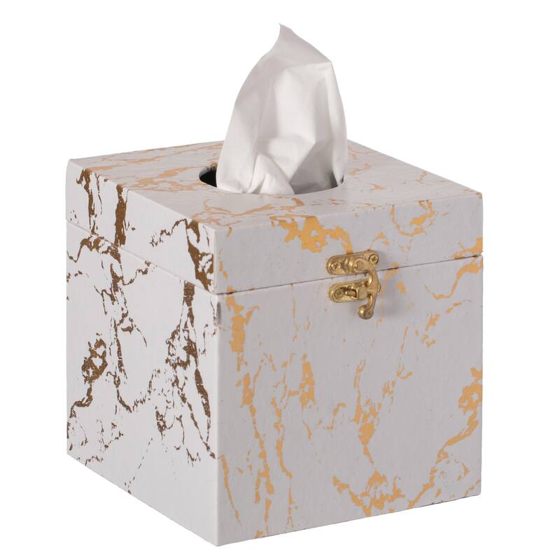 Velvet Modern Paper Facial Tissue Box Holder