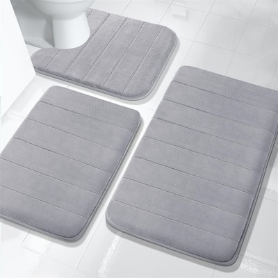 Memory Foam Bath Mat Set