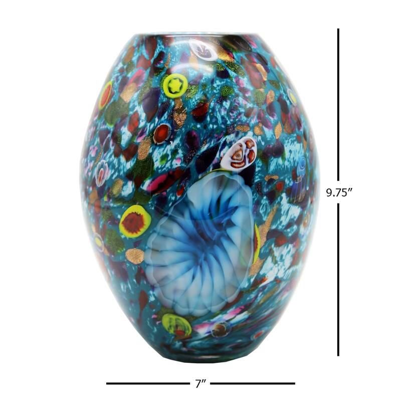 Estrada Hand Blown Art Glass Vase