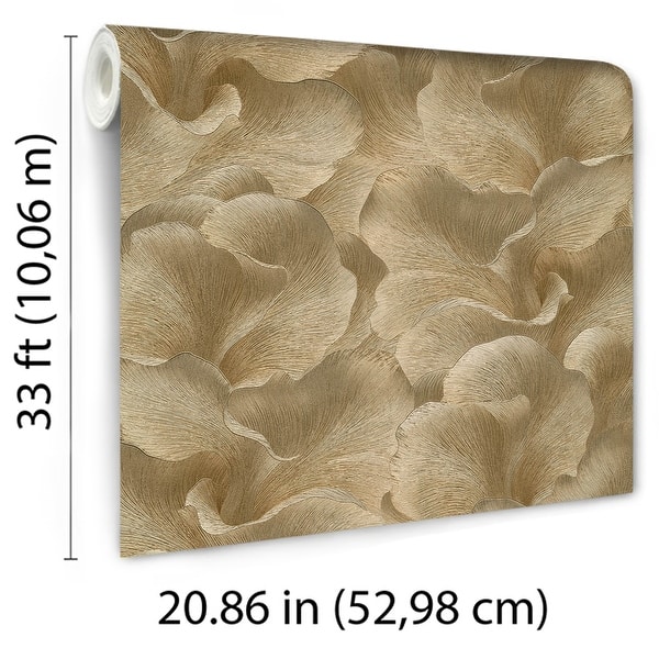 dimension image slide 3 of 9, Veer Decor Floral Glow Wallpaper