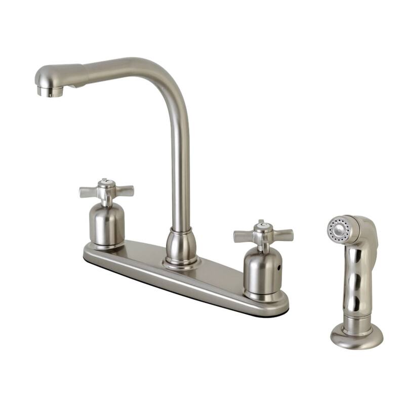 Kingston Brass Millennium 1.8 GPM Standard Kitchen Faucet - Includes - Brushed Nickel