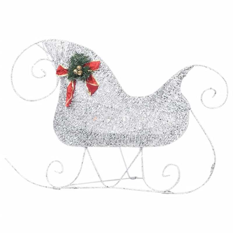 Outdoor 4 Reindeer n Sleigh Christmas Decoration, 100 LEDs, Cool White - Cool White